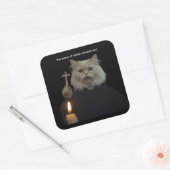 Funny Cat Exorcist Sticker - Catnip Compels You (Envelop)