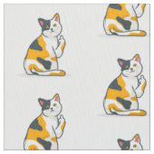 Funny Cat Fabric Stof (Close Up)