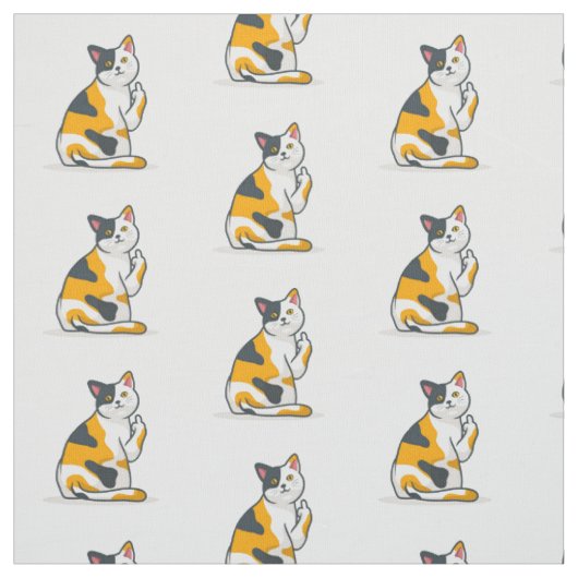 Funny Cat Fabric Stof (Swatch)
