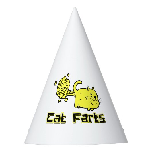 Funny Cat Farts Feesthoedjes (Voorkant)
