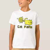 Funny Cat Farts T-shirt (Voorkant)