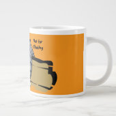 Funny Cat, Fat Cat, Funny Script Giant Coffee Mug Grote Koffiekop (Rechts)