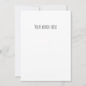 Funny cat felines pun illustratie platte kaart (Achterkant)