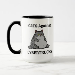 Funny Cat Feminist Coffee Friend Mom Coworker Gift Mok