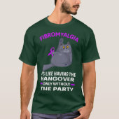 Funny Cat Fibromyalgia T-shirt (Voorkant)