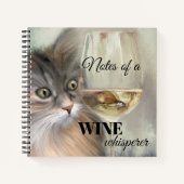Funny Cat Fine Art Wine Lover Notitieboek (Voorkant)