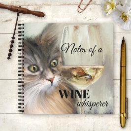 Funny Cat Fine Art Wine Lover Notitieboek