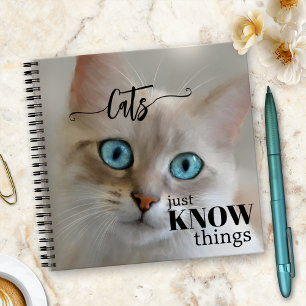 Funny Cat Fine Art Wisdom Notitieboek