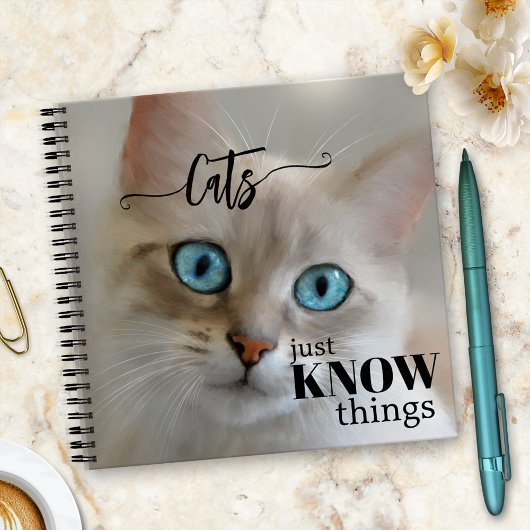 Funny Cat Fine Art Wisdom Notitieboek