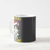 Funny Cat First Of All I'm A Delight Retro Gaming  Koffiemok (Voorkant links)