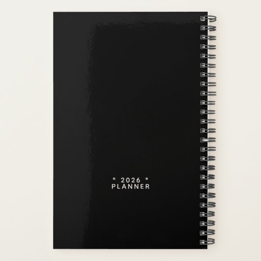 Funny Cat & Fish Planner – Kuro Catto + Kin-chan (Achterkant)