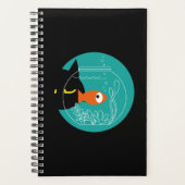 Funny Cat & Fish Planner – Kuro Catto + Kin-chan (Voorkant)