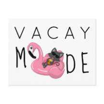 Funny Cat Flamingo Vacay Mode Vacking