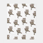 Funny Cat Fleece Deken (Voorkant)
