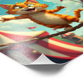 Funny cat foto afdruk (Hoek)