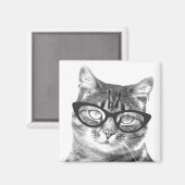 Funny cat-fotomagneten magneet (Voorkant / Achterkant)