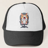 Funny Cat Freak'n Meow Out Trucker Pet (Voorkant)
