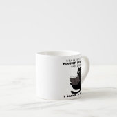 FUNNY CAT, Funny Black Cat Gezegden, Cat read book Espresso Kop (Voorkant rechts)