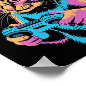 Funny Cat Gaming Video Gamer Cat  Poster (Hoek)