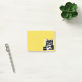 Funny cat gemotiveerd door koffie post-it® notes (Kantoor)