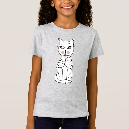 Funny Cat Girls T-shirt (Voorkant)