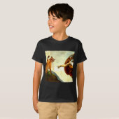Funny Cat God Creation Of Adam Meme Jesus Christia T-shirt (Voorkant volledig)
