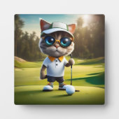 Funny Cat Golf Player, Fotoplaat (Voorkant)