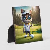 Funny Cat Golf Player, Fotoplaat (Voorkant)