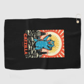 Funny Cat Golfhanddoek (Horizontaal)