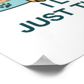 Funny Cat Graphic Gezegde Poster (Hoek)