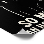 Funny Cat Graphic Tee Men Women Coworker Meme Humo Poster (Hoek)