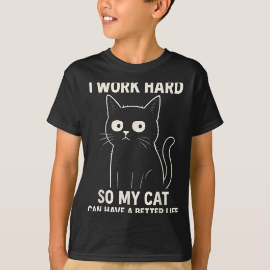 Funny Cat Graphic Tee Men Women Coworker Meme Humo T-shirt (Voorkant)