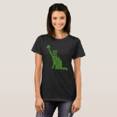 Funny Cat Green Shamrocks St Patricks Day Cat Love T-shirt (Voorkant volledig)