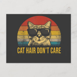 Funny Cat Hair Don't Care for Cat Lovers Briefkaart