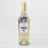 Funny Cat Hangover Groom Party Bottle Hanger (Op fles)