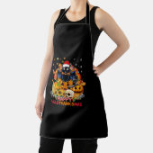 Funny Cat Happy Hanksmas Halloween Thanksgiv Schort (Insitu)