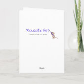 Funny Cat helemaal is kalm kerstKaart Feestdagen Kaart (Achterkant)