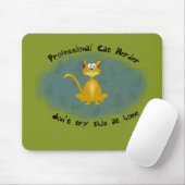 Funny Cat Herder Mousepad Muismat (Met muis)