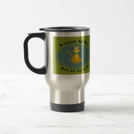 Funny Cat Herder Travel Mug Reisbeker (Links)