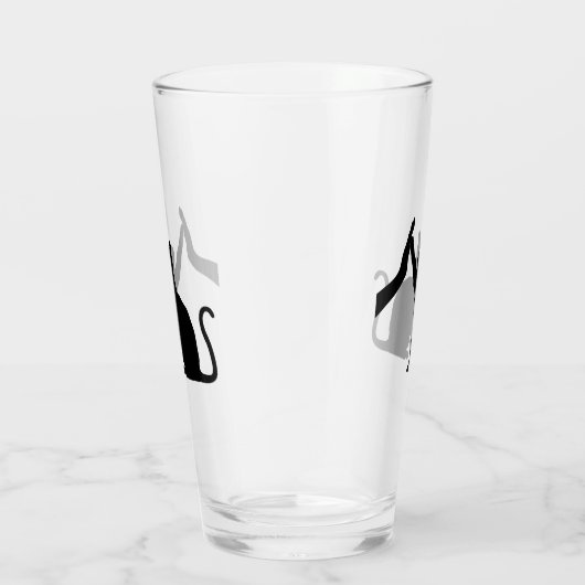 Funny Cat High Five Graphic Cat Owner & Cat Lover Glas (Rechts)