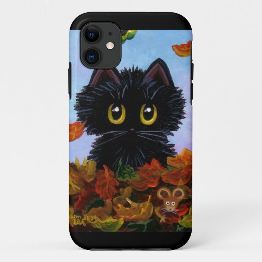 Funny Cat Hoesje Mouse Autumn verliest creativitei (Achterkant)