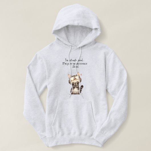 Funny Cat Hoodie - Perfect Hilarische Stijl (Design voorkant)