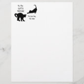 Funny Cat House Letter Heed Paper (Voorkant)