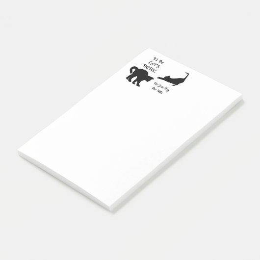 Funny Cat House Post-it-Notes Post-it® Notes (Schuin)