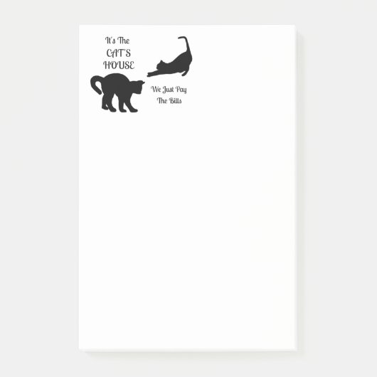 Funny Cat House Post-it-Notes Post-it® Notes (Voorkant)