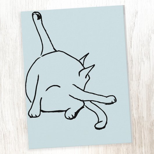 Funny Cat Humor Briefkaart