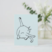 Funny Cat Humor Briefkaart (Staand voorkant)