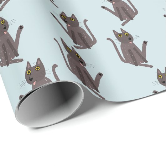 Funny Cat Humor Cadeaupapier (Rol Hoek)