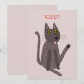 Funny Cat Humor Card Feestdagenkaart (Voorkant / Achterkant)