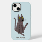 Funny Cat Humor gepersonaliseerd Case-Mate iPhone Case (Achterkant)